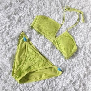 Nwot aerie lime green bikini set